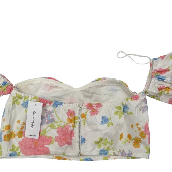 Miss Selfridge NWT Asos 2 Piece Poplin Floral Crop Top & Skirt Set  // 10 & 12 - Picture 12 of 14